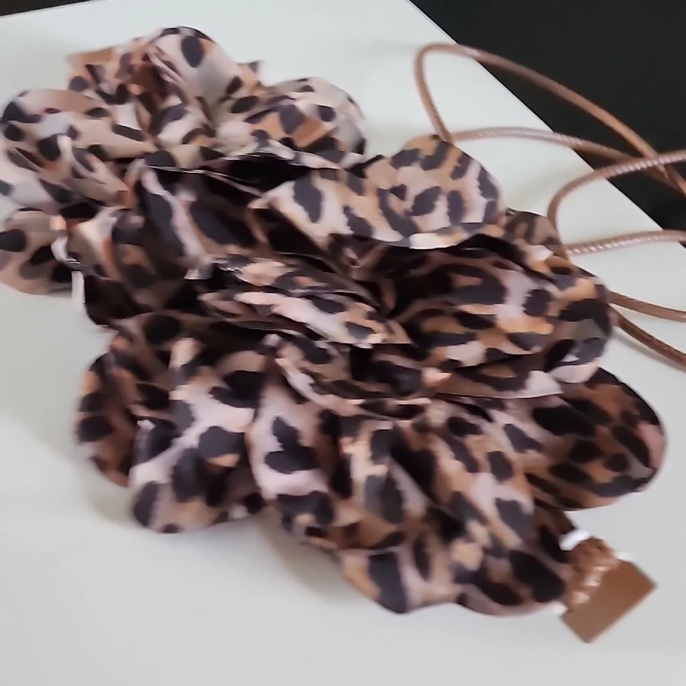 ZARA Double Flower Animal Print Necklace - Picture 13 of 16